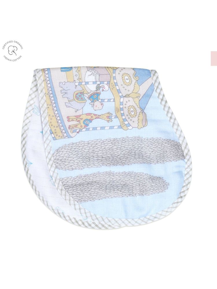 Masilo Organic Cotton Muslin Feeding Burpcloths,super soft,Newborn Pack of 1-Carnival-image-27