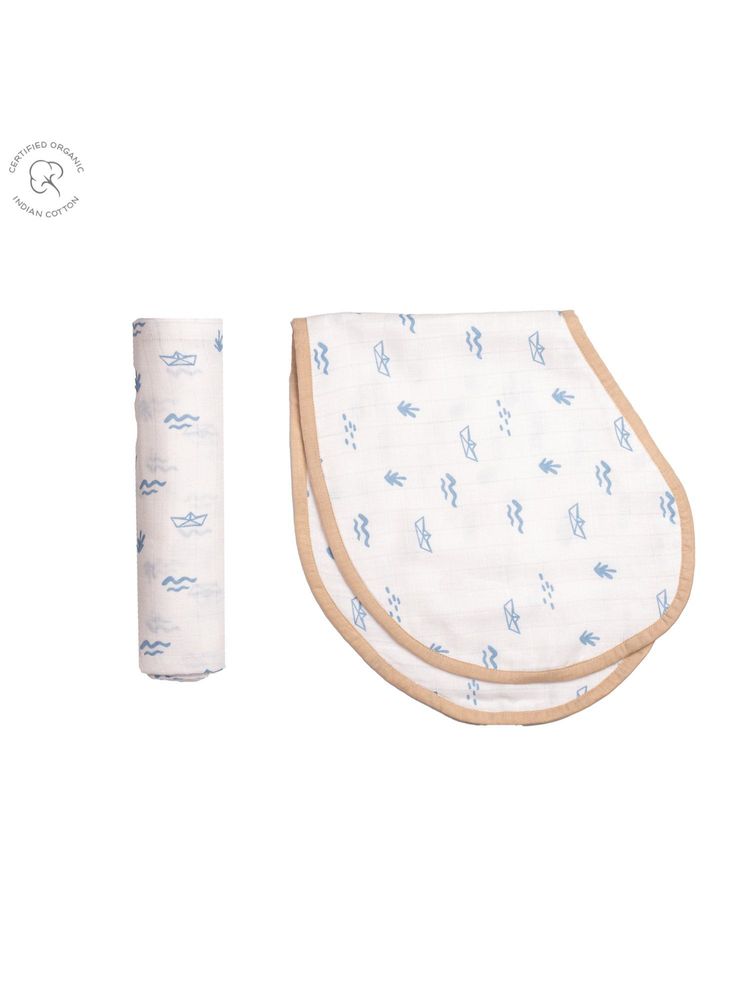 Masilo Organic Muslin Burp Cloth & Bib-image-4