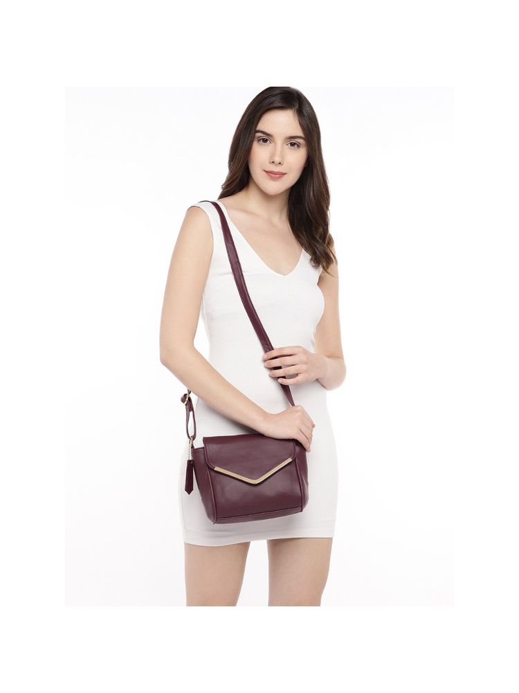 Anna Claire Burgundy Anna Claire Women's Sling Bag-image-1