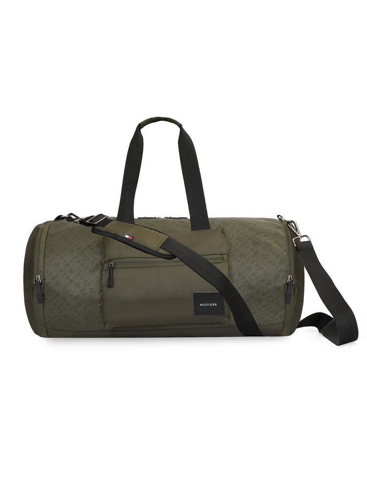tommy hilfiger accessories Tommy Hilfiger Unisex Jonah Polyester Printed Duffle Bag with Detachable Strap-Olive-picture-20