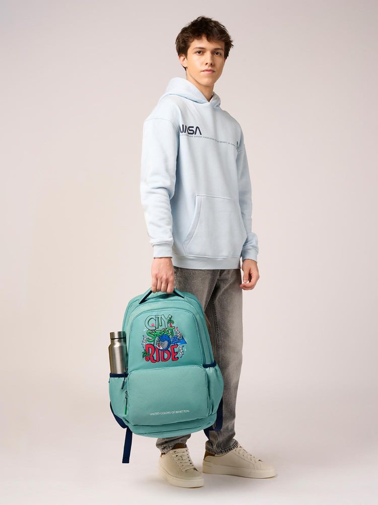 united colors of benetton fashion United Colors of Benetton Unisex Backpack Rider - Green-picture-18