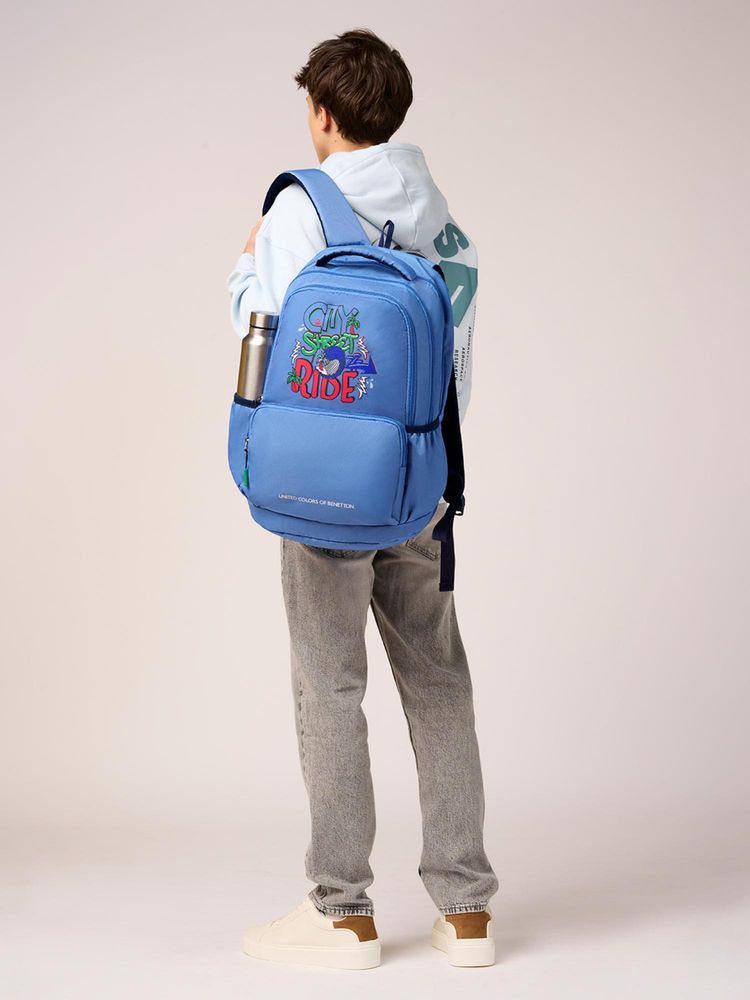 united colors of benetton fashion United Colors of Benetton Unisex Backpack Rider - Blue-picture-40