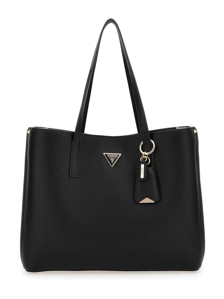 Guess Black Solid Meridian Girlfriend Tote Bag-image-44