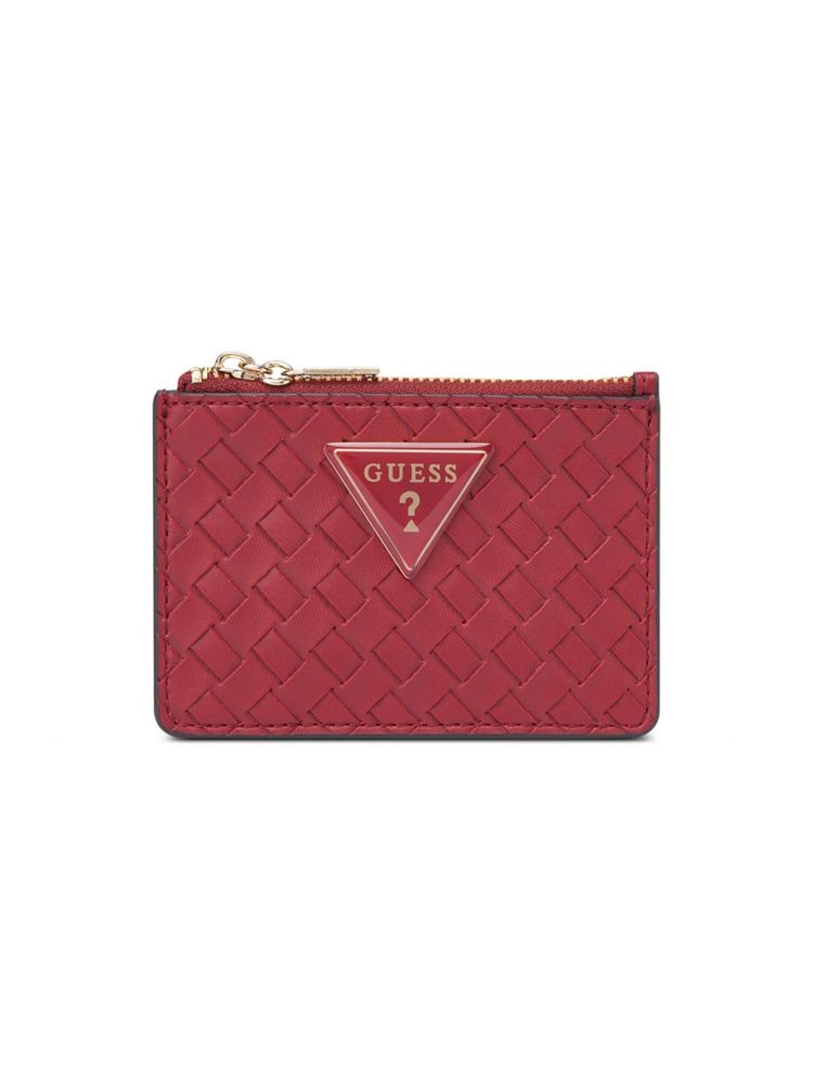 guess fashion Guess Red Textured Alisha Card Case-picture-15