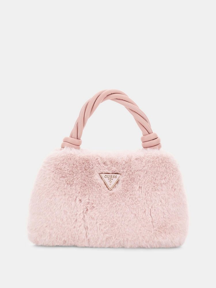 Guess Pink Solid Shaida Top Handle Crossbody Bag with Detachable Strap-image-14