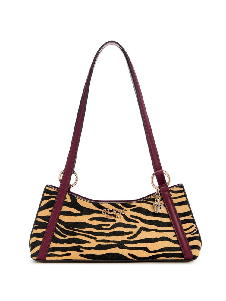 guess fashion Guess Brown Animal Print Domitilla Handbag-picture-10