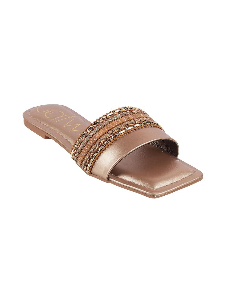 Catwalk Women Stylised Flats - Tan-picture-3