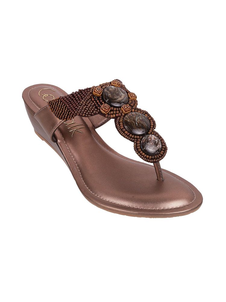 Catwalk Women Stylised Wedges Heels - Brown-image-20