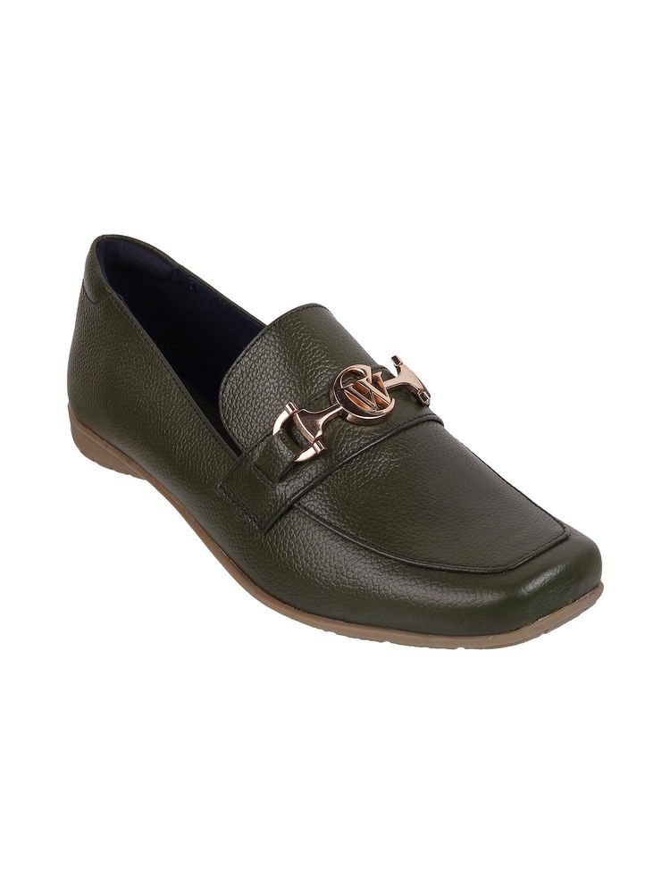 Catwalk Women Stylised Loafers - Green-image-23