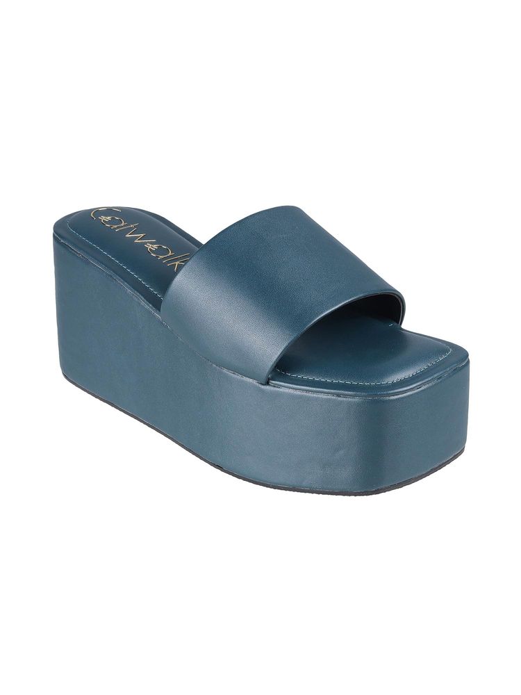 Catwalk Women Stylised Wedges Heels - Green-image-19