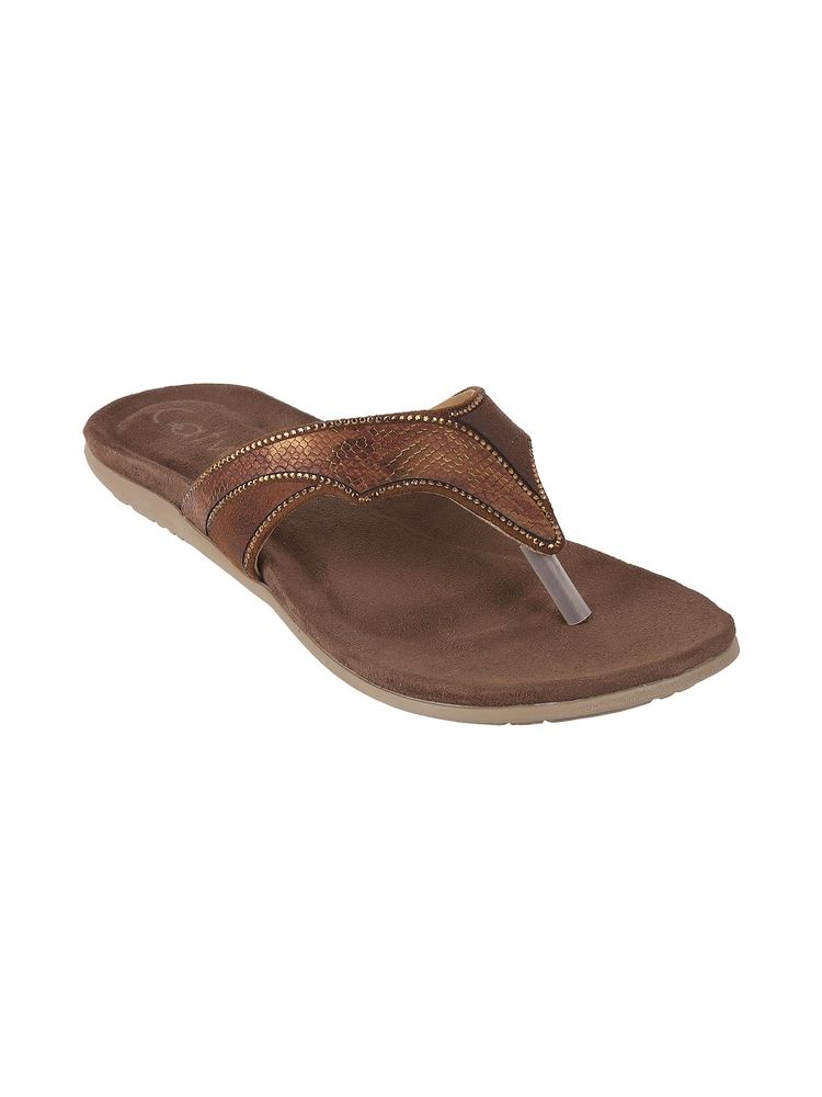 Catwalk Women Stylised Flats - Tan-image-10