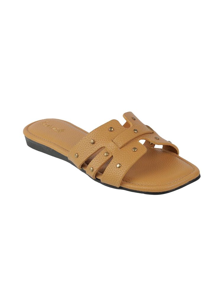Catwalk Women Stylised Flats - Tan-image-44