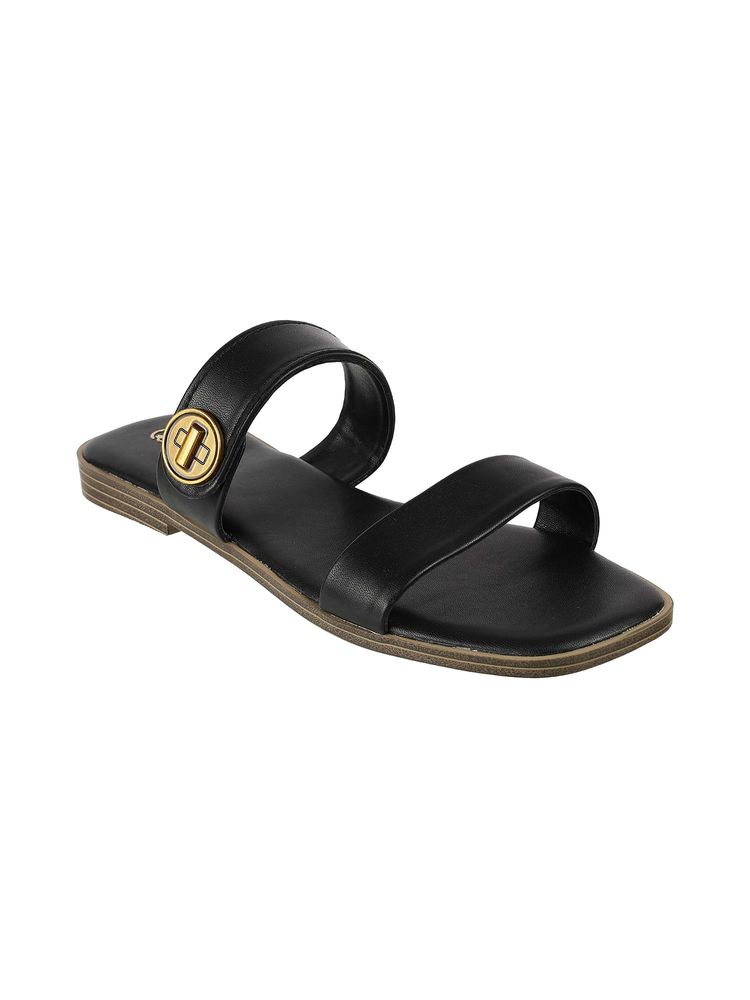 Catwalk Women Stylised Flats - Black-image-1