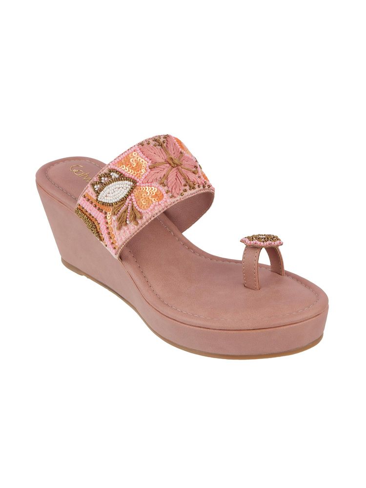 Catwalk Women Stylised Wedges Heels - Pink-image-20