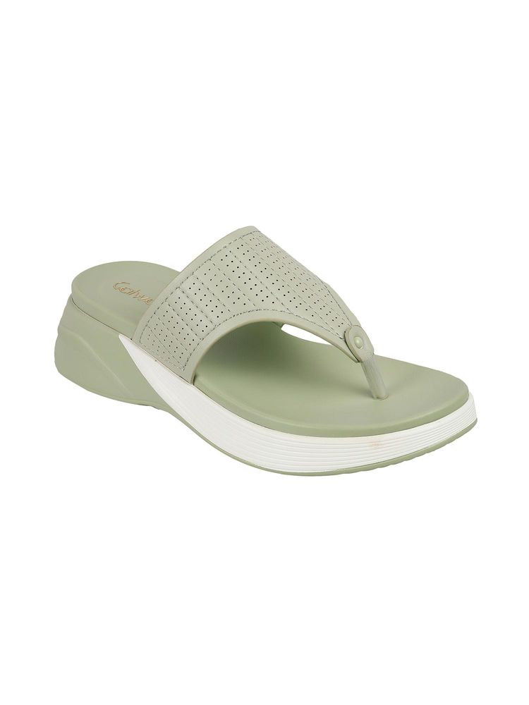 Catwalk Women Stylised Platforms Sandals - Green-picture-7
