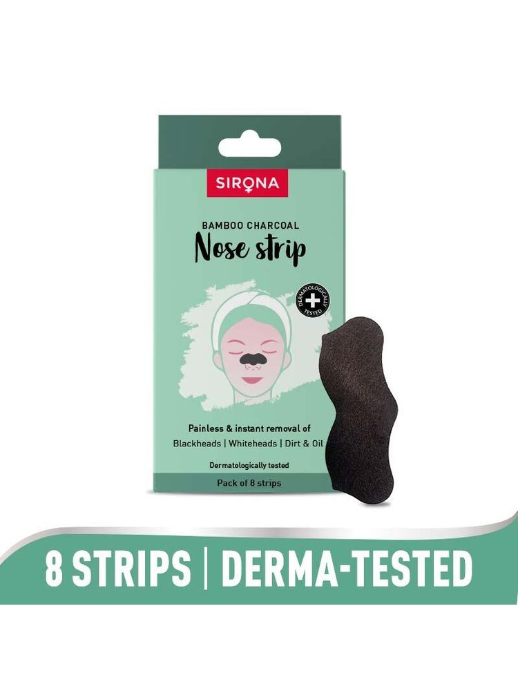 Sirona Natural Bamboo Charcoal Nose Strips For Women