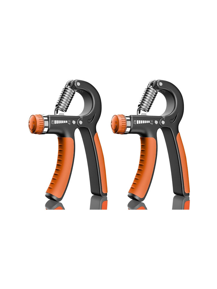 Strauss Orange & Black Adjustable Strengthener Hand Grip (Pack of 2)-image-40
