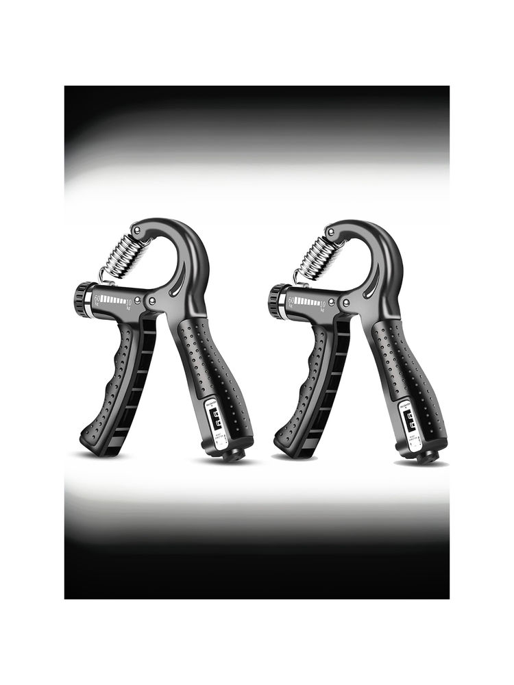 Strauss Black Counter Meter Adjustable Strengthener Hand Grip (Pack of 2)-image-48