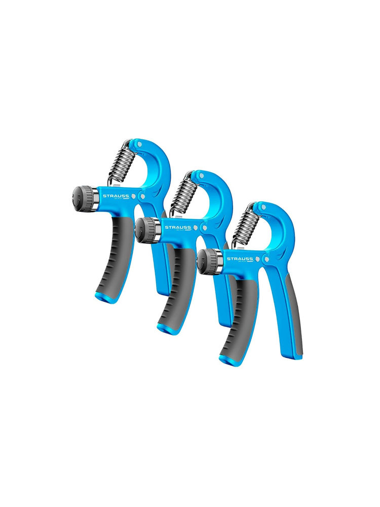 Strauss Blue & Grey Adjustable Strengthener Hand Grip (Pack of 3)-picture-13