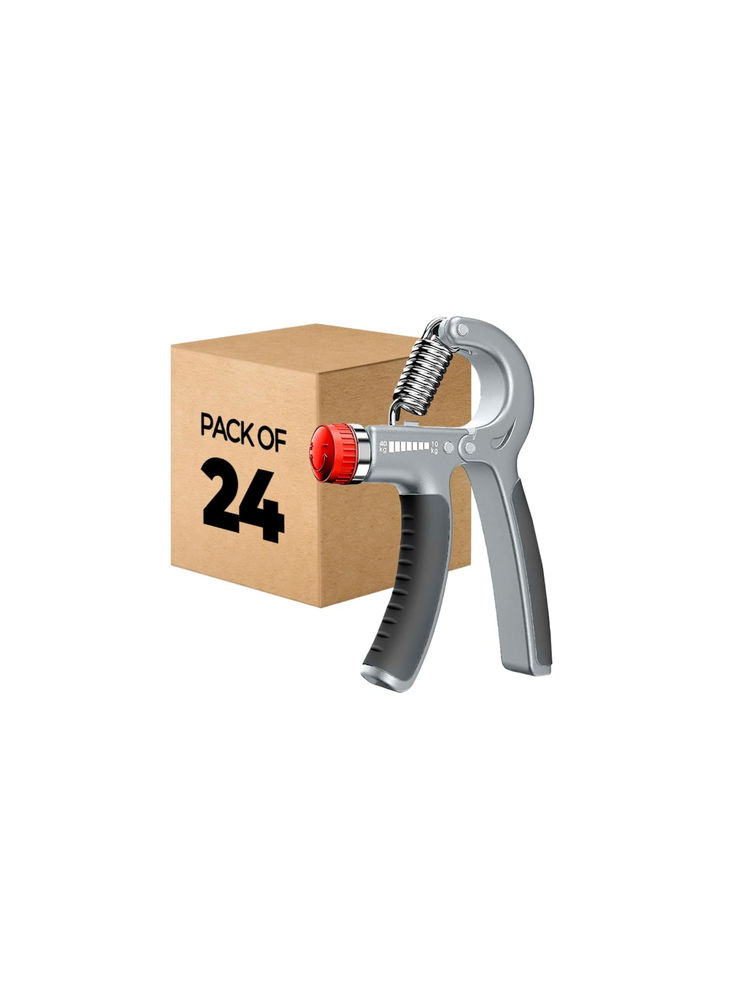Strauss Grey & Black Adjustable Strengthener Hand Grip (Pack of 24)-image-36