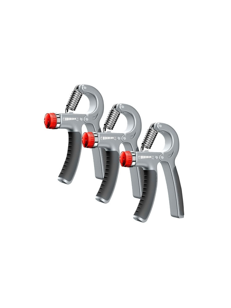 Strauss Grey & Black Adjustable Strengthener Hand Grip (Pack of 3)-image-38