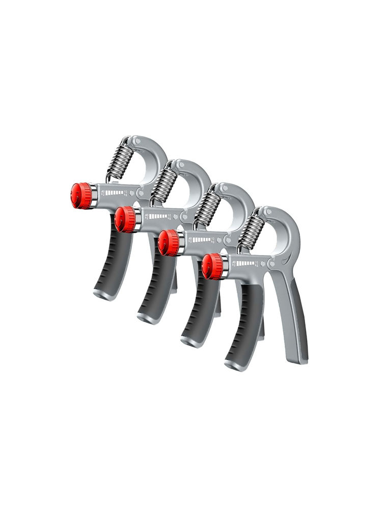 Strauss Grey & Black Adjustable Strengthener Hand Grip (Pack of 4)-image-34