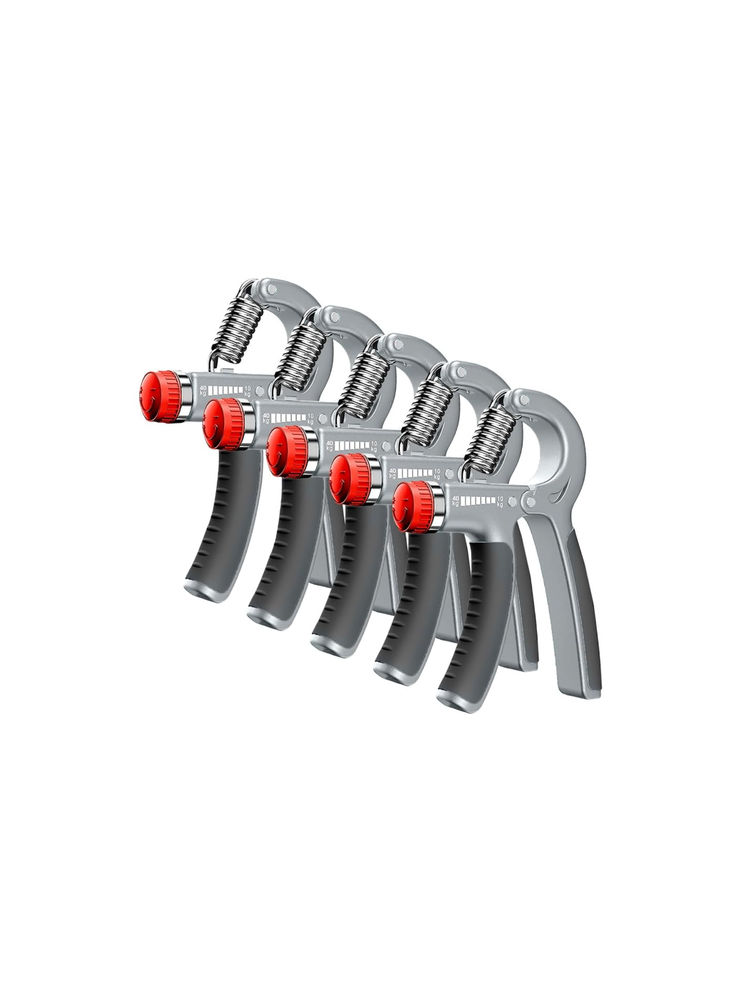 Strauss Grey & Black Adjustable Strengthener Hand Grip (Pack of 5)-image-4