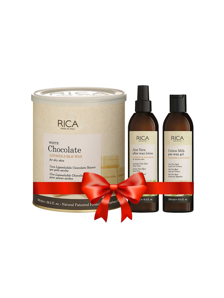 Rica White Chocolate Wax with Pre and Post (Cotton Milk Pre and Aloe Vera After Wax Lotion) Combo-image-11