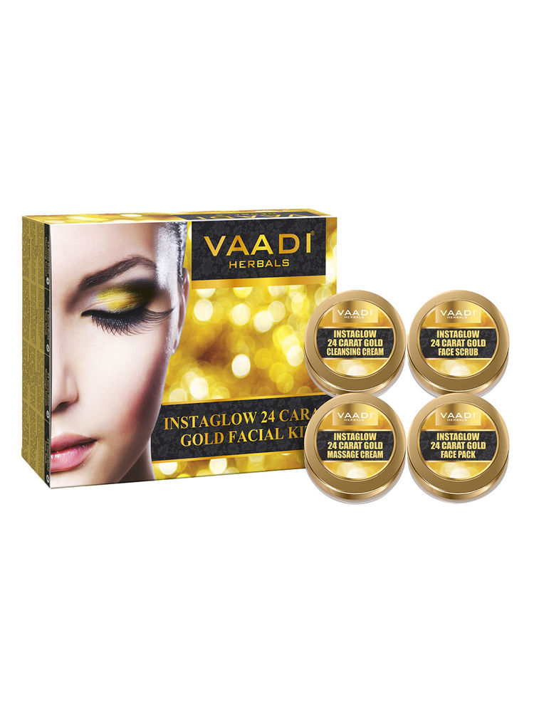 Vaadi Herbals Instaglow 24 Carat Gold Facial Kit-picture-39
