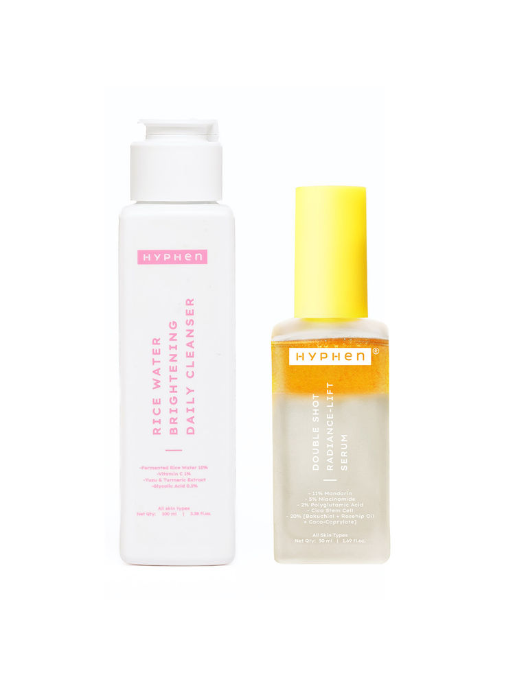 Hyphen Daily Care Routine With Rice Water cleanser & 18% Brightening, 20% Collagen Double Serum-picture-45