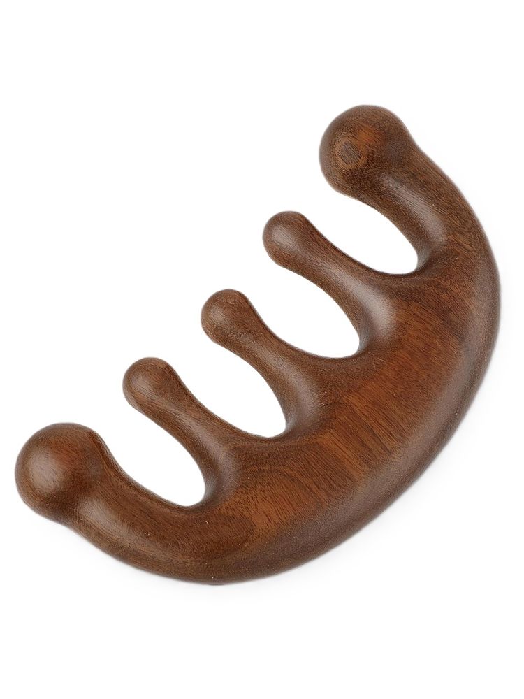 Bronson Professional Wooden Scalp Massager Comb Gua Sha For Hair Growth