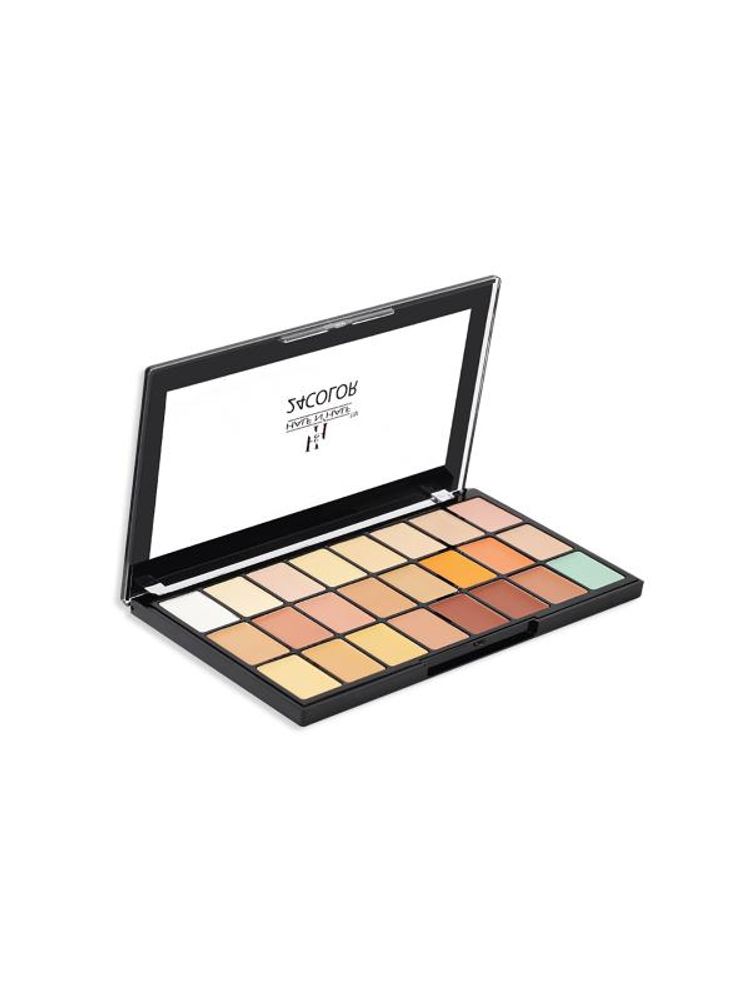 Half N Half Full Cover Concealer Makeup Kit Multicolor Palette-image-41