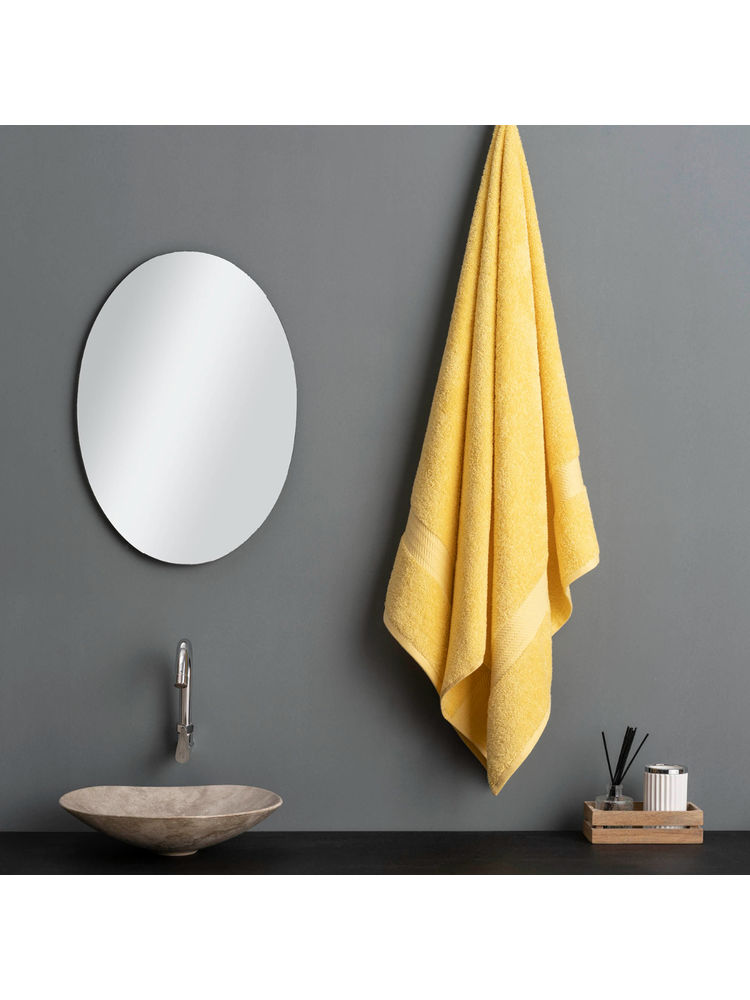Ddecor Live Beautiful Yellow Cotton 500 GSM Bath Towel - Pack of 1-picture-38