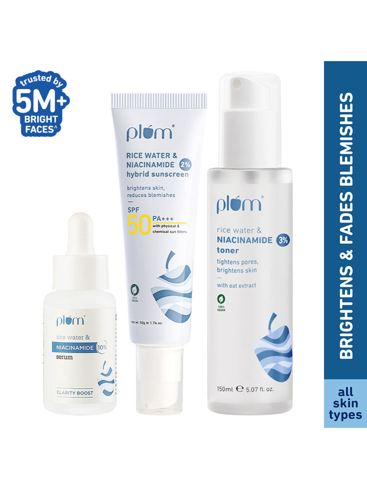 Plum Skin Brightening Kit Brightens & Improves Skin Texture - Suits All Skin Types