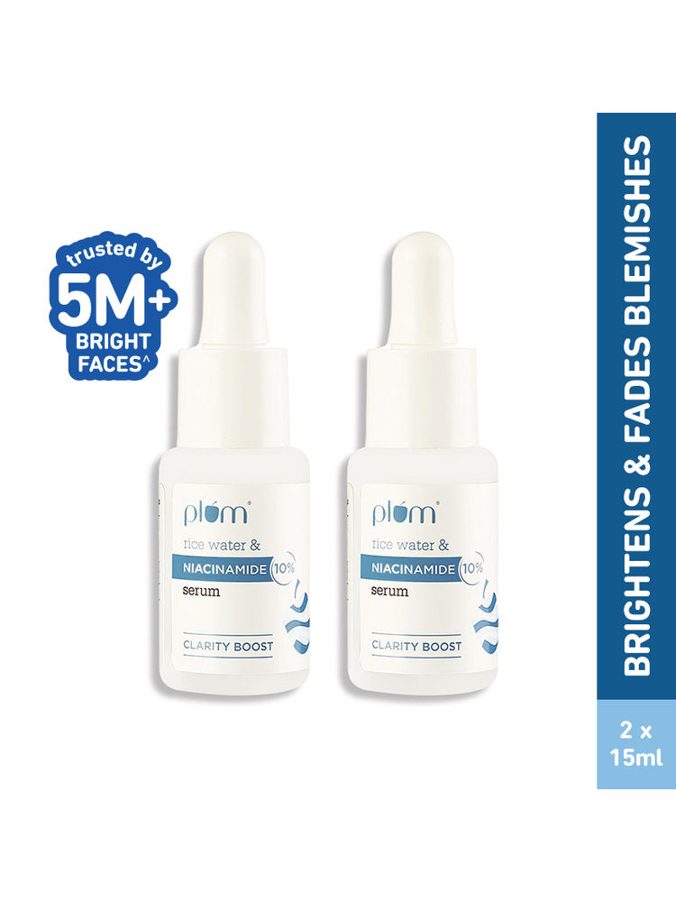 Plum 10% Niacinamide Brightening Face Serum With Rice Water - Pack Of 2-picture-16