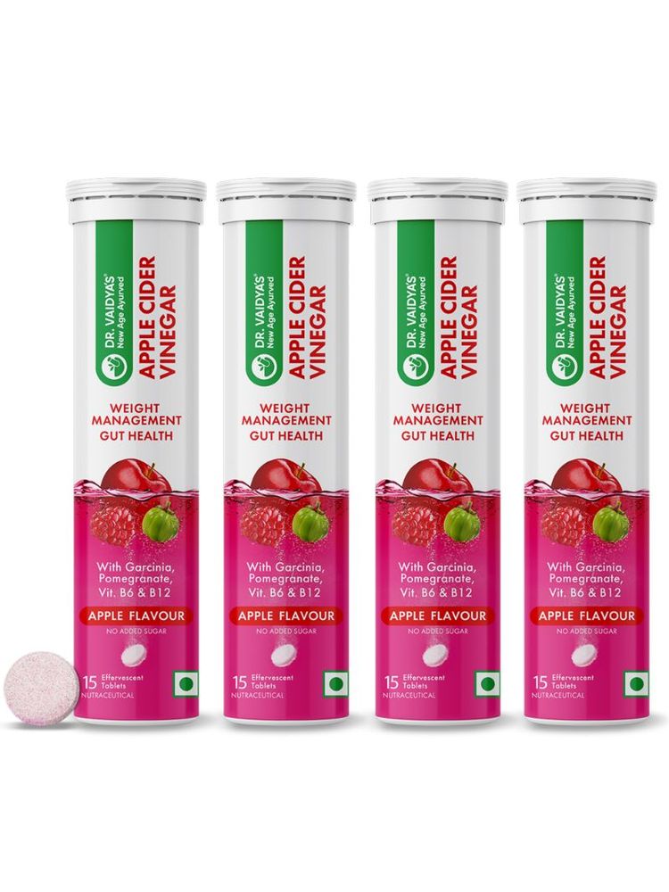 Dr. Vaidya's Apple Cider Vinegar Effervescent Tablets (Pack Of 4)-picture-12