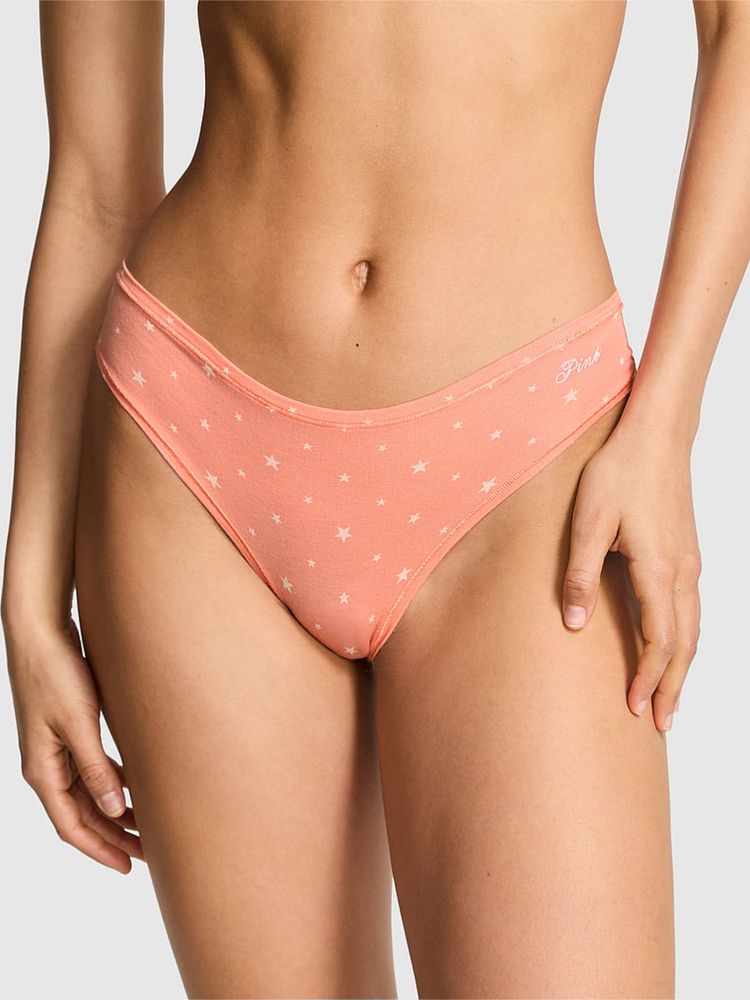 victoria's secret intimates Victoria's Secret Pink Cotton Cheeky Panty Peach-picture-32