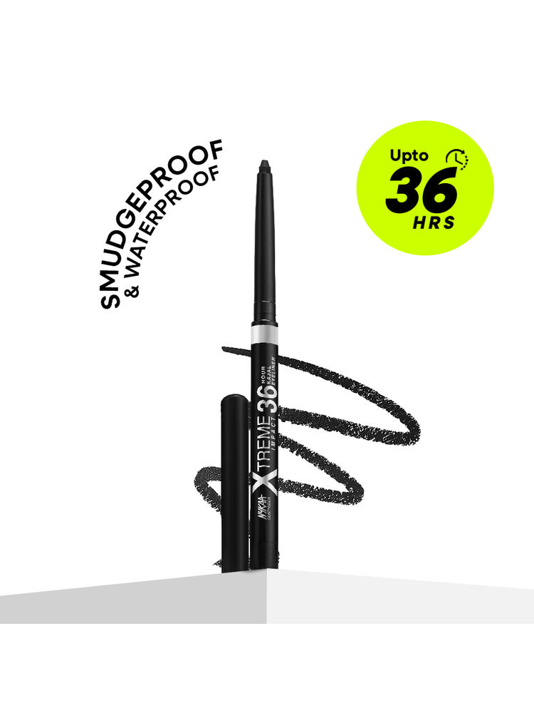 Nykaa Cosmetics Xtreme Impact 36 Hour Long Stay Smudgeproof Waterproof Kajal Eyeliner