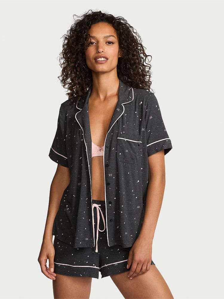 victoria's secret intimates Victoria's Secret Modal Soft Nightsuit Grey-picture-11