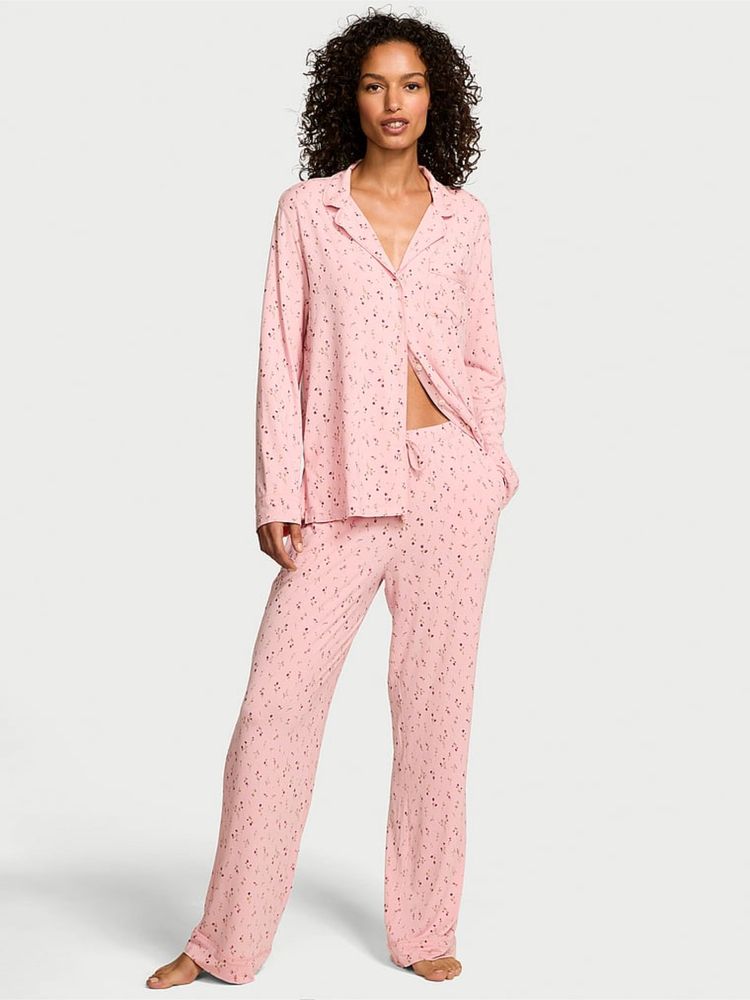 victoria's secret intimates Victoria's Secret Modal Soft Nightsuit Pink-picture-12