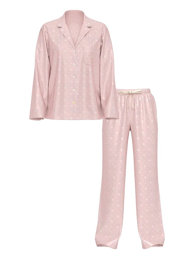 victoria's secret intimates Victoria's Secret Glazed Satin Nightsuit Pink-picture-20