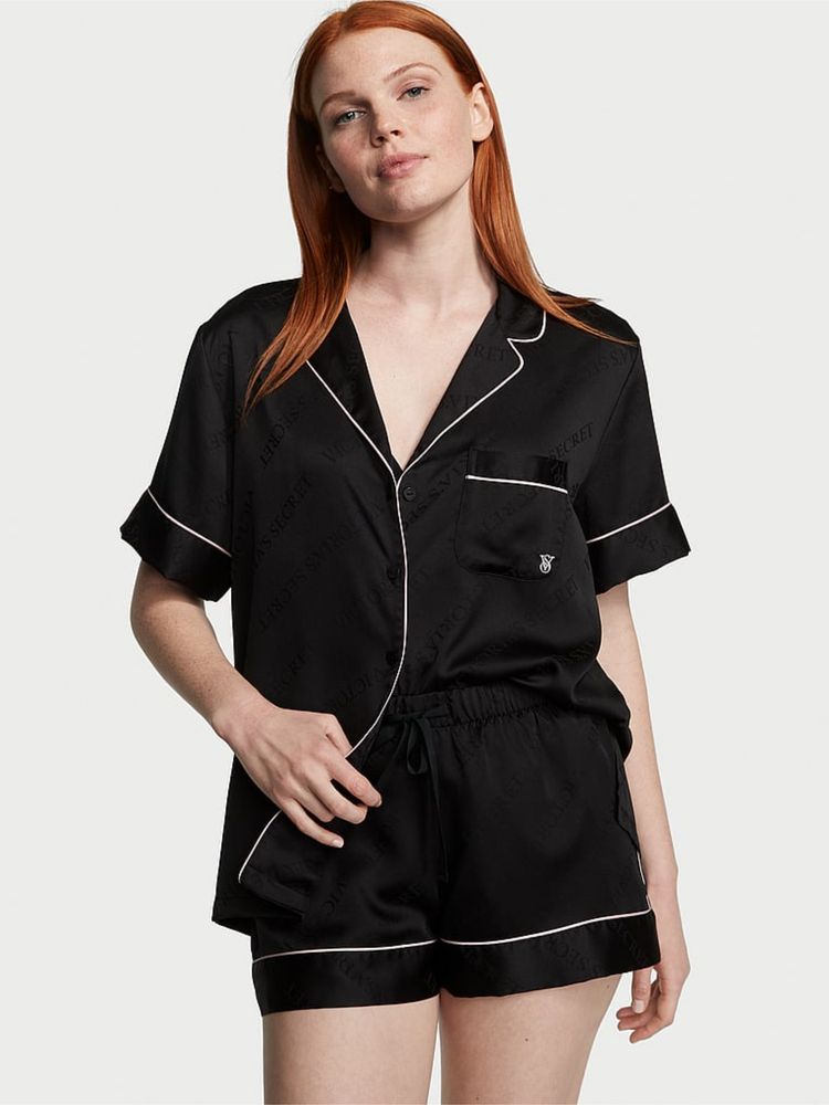 victoria's secret intimates Victoria's Secret Satin Nightsuit Black-picture-21