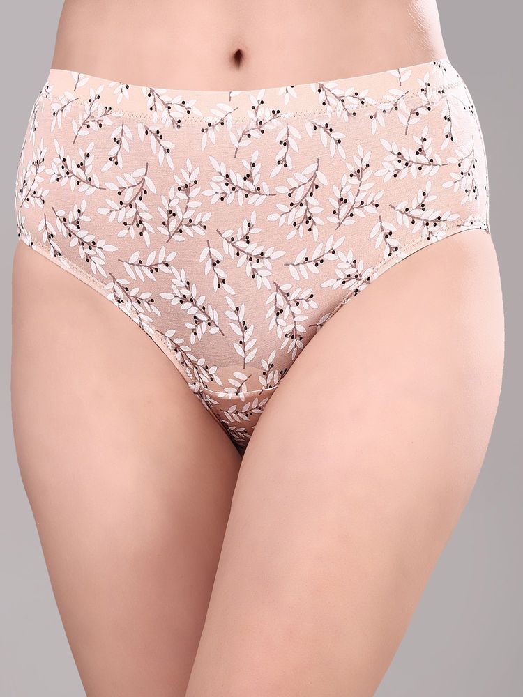 SOIE Women High Rise Full Coverage Stretch Cotton Hipster Panty Multi-Color (Pack of 3)-picture-31