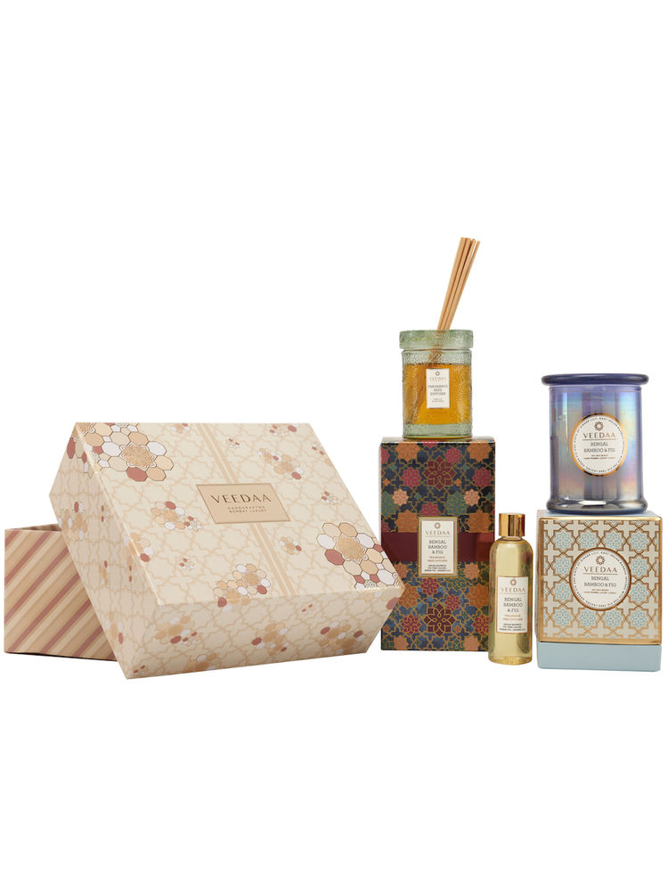 Veedaa Candles Bengal Bamboo & Fig Grande Gift Set-image-42