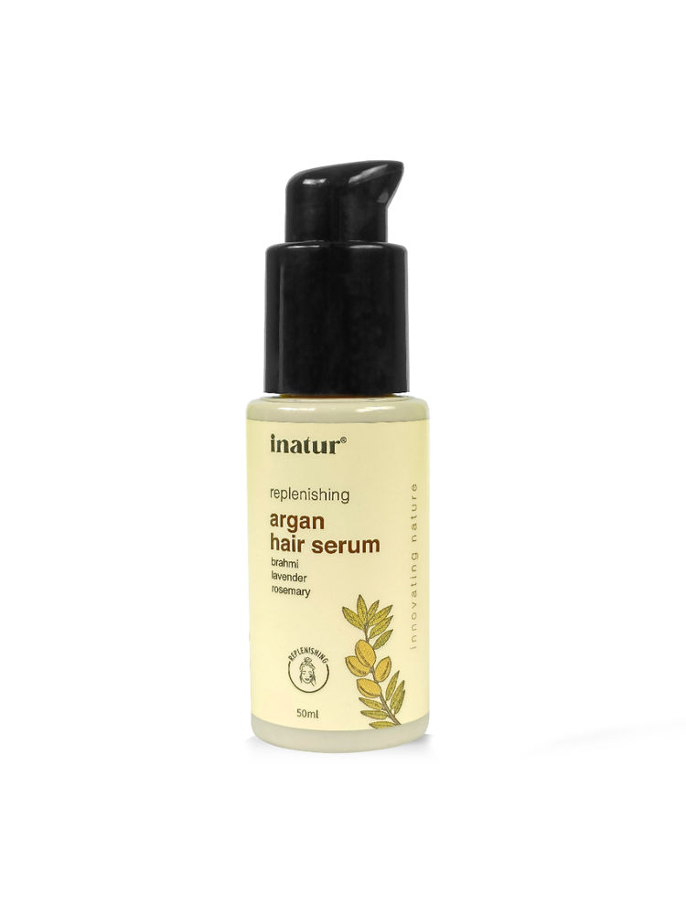 inatur Argan Oil Hair Serum, For Daily Use, With Brahmi, Lavender & Rosemary, For Dry & Frizzy Hair-image-37