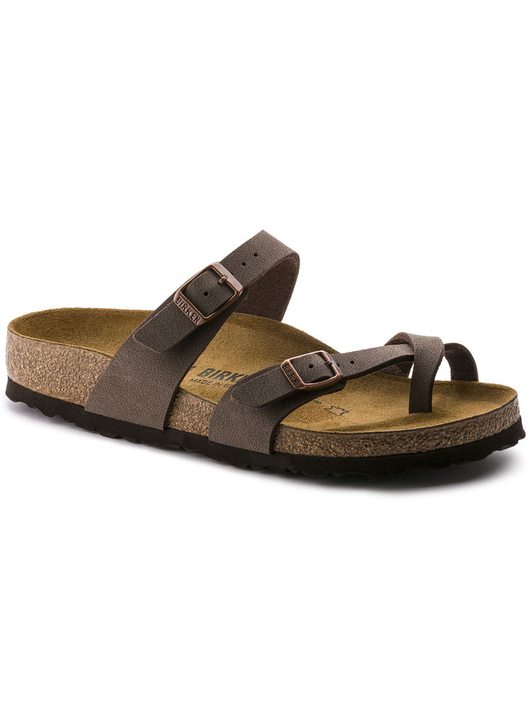 Birkenstock Mayari Birko-flor Nubuck Brown Regular Width Unisex Sandals-image-38