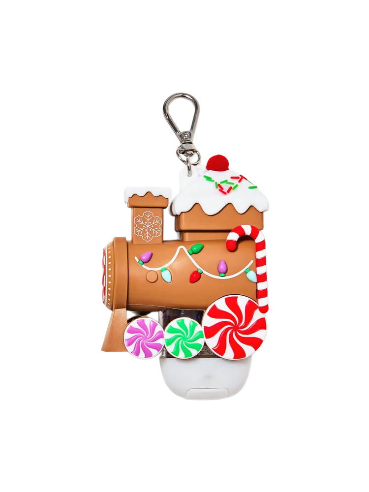 Bath & Body Works Light-Up And Sound-Making Gingerbread Train Pocketbac Holder-picture-12