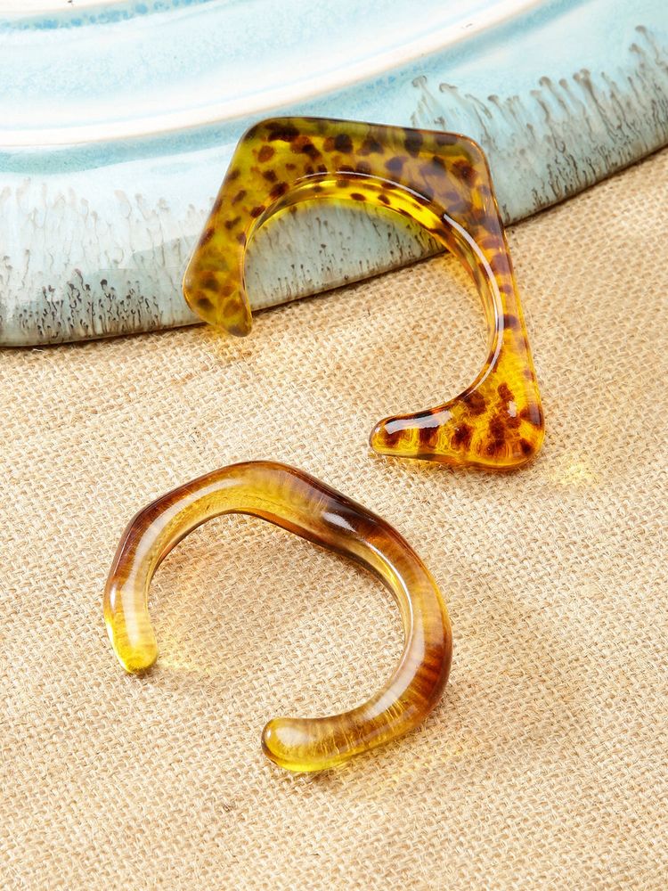Niska Ocean Mist Resin Brown Bangle (Pack of 2)-image-8