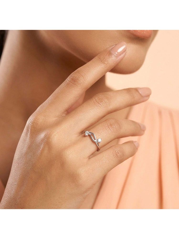 925 SILLER 925 Pure Silver Solitaire Rhodium Plated Zircon Ring (7)-image-28