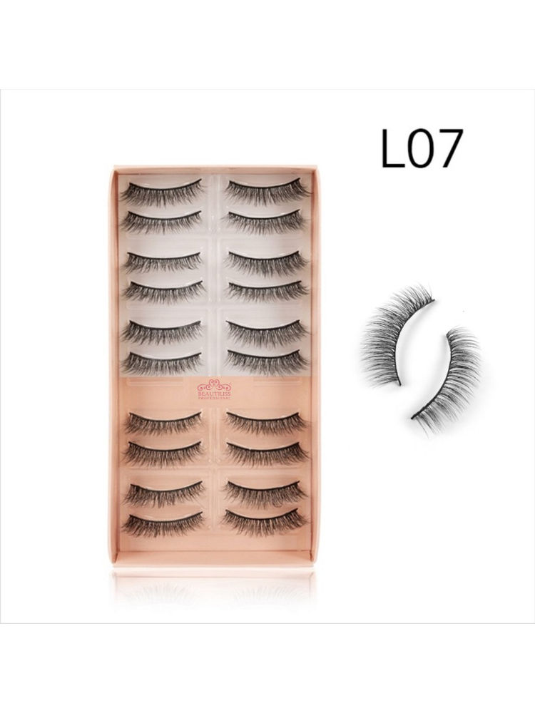 Beautiliss Eyelash Set 3D False Long And Natural Eye Makeup - L07